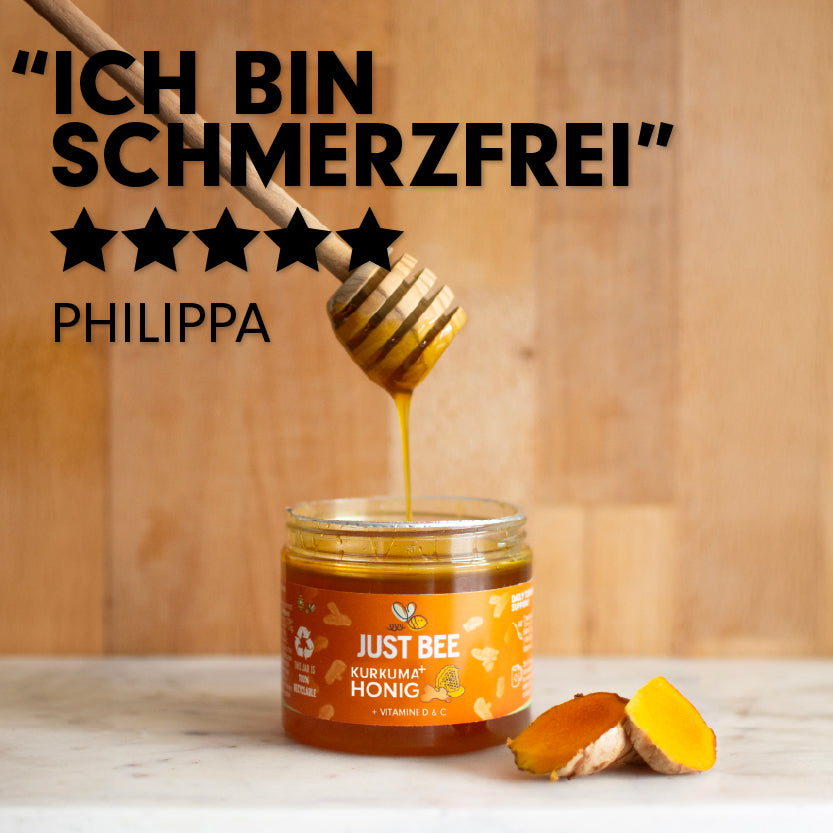 Kurkuma+ Honig mit Kurkuma, Vitaminen D & C Mehrfachpackung (3x260g)