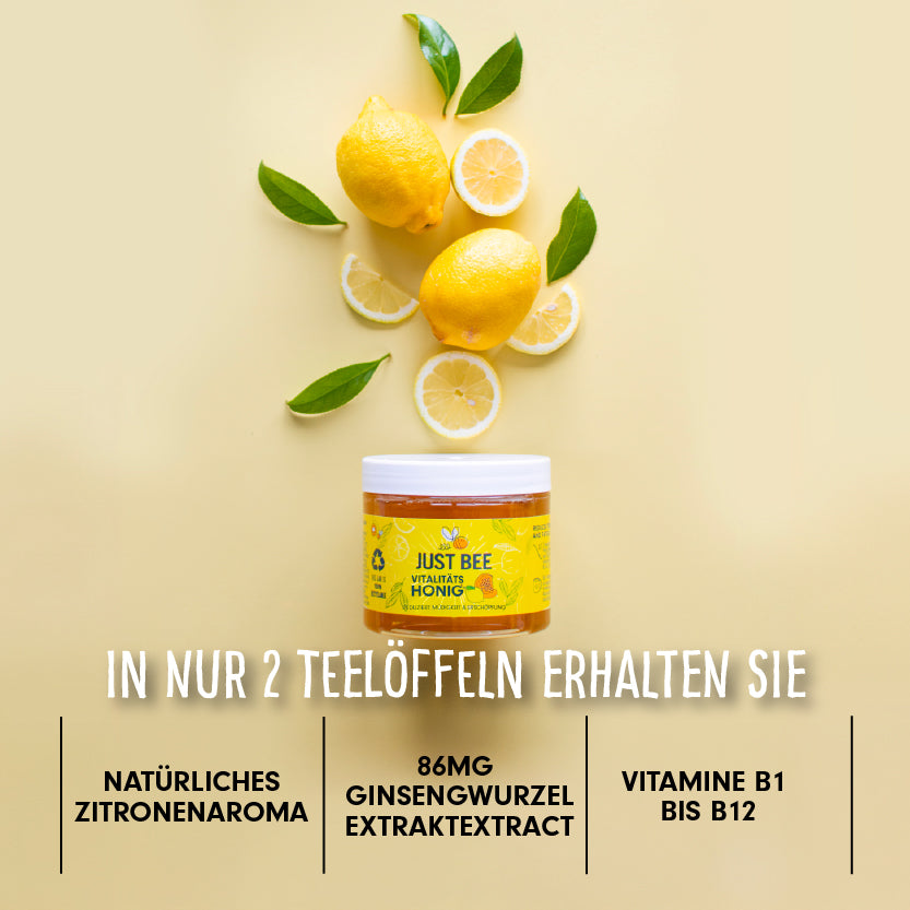 Vitalitäts-Honig gegen Müdigkeit & Erschöpfung (260g)