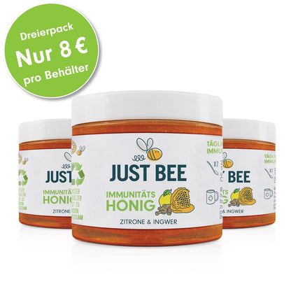 Zitrone-Ingwer Immunitäts Honig Mehrfachpackung (3x260g)